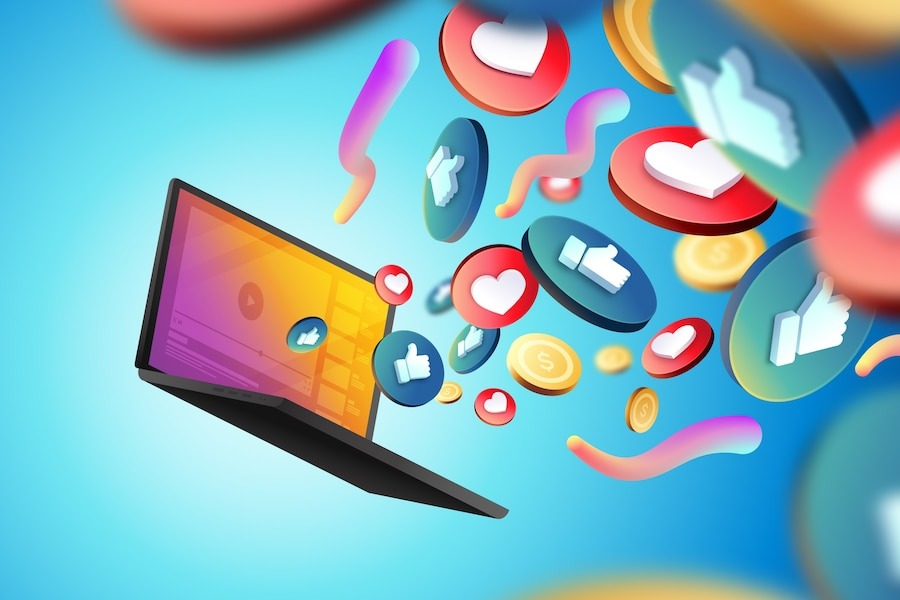 3d-social-media-icons-background